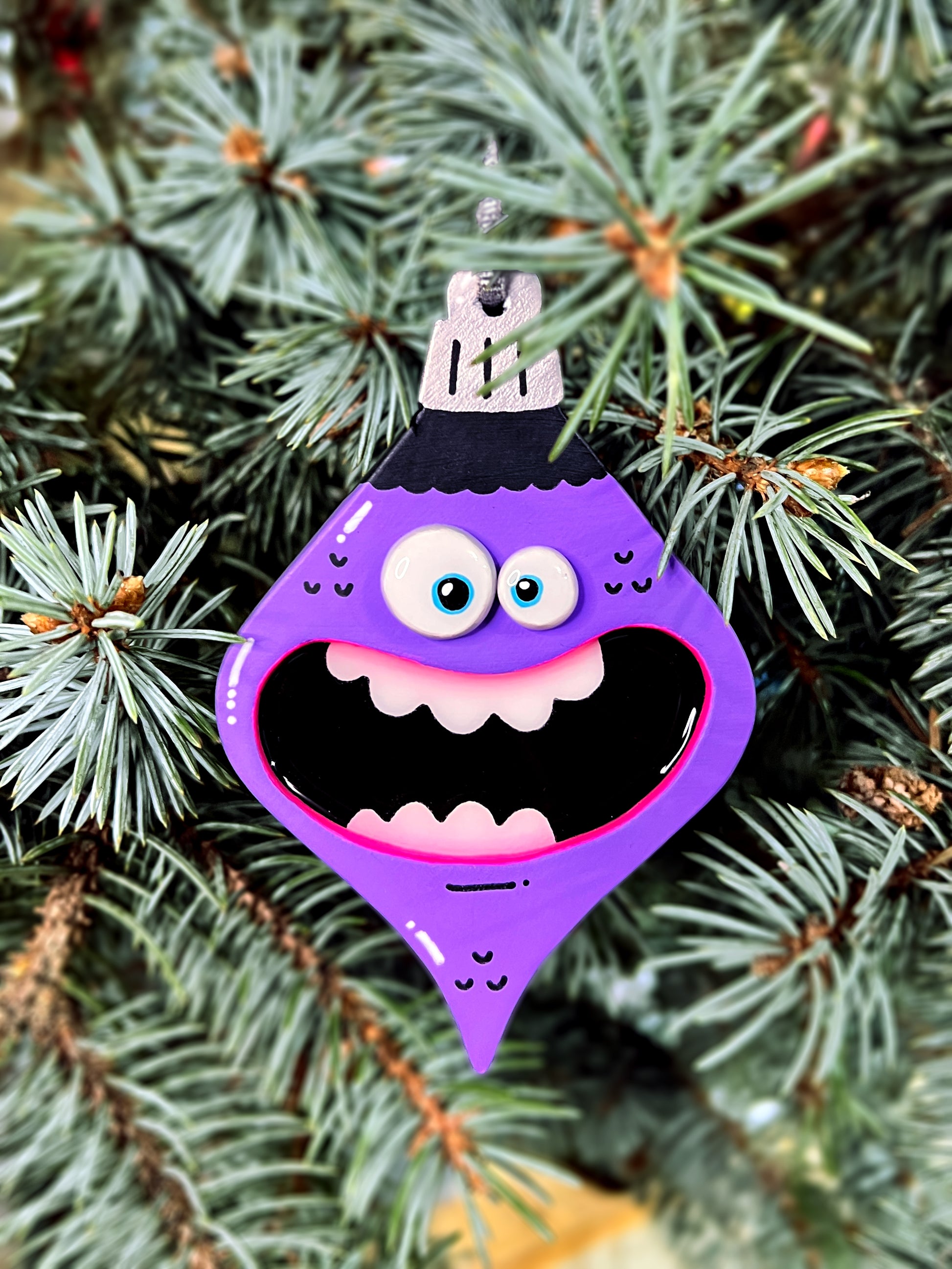 d&d christmas monsters Handmade Wooden Monster Christmas Tree Ornament – dzingeek's shop